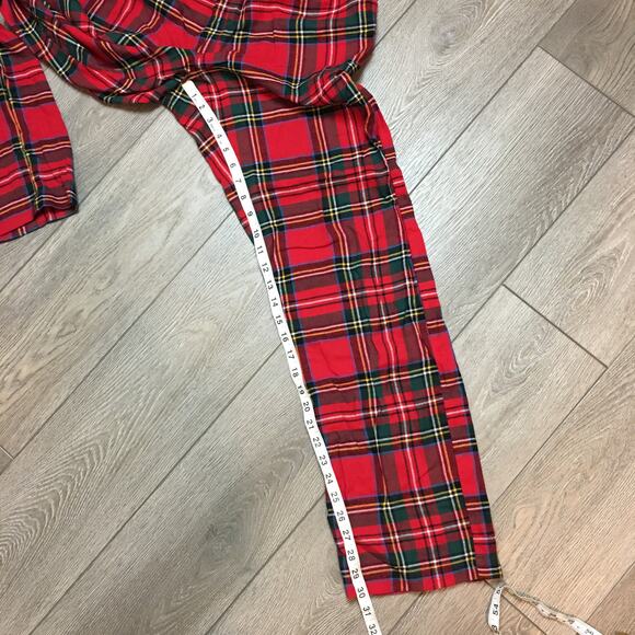 Old Navy Match the Fam red plaid pajamas size medium - Picture 7 of 9
